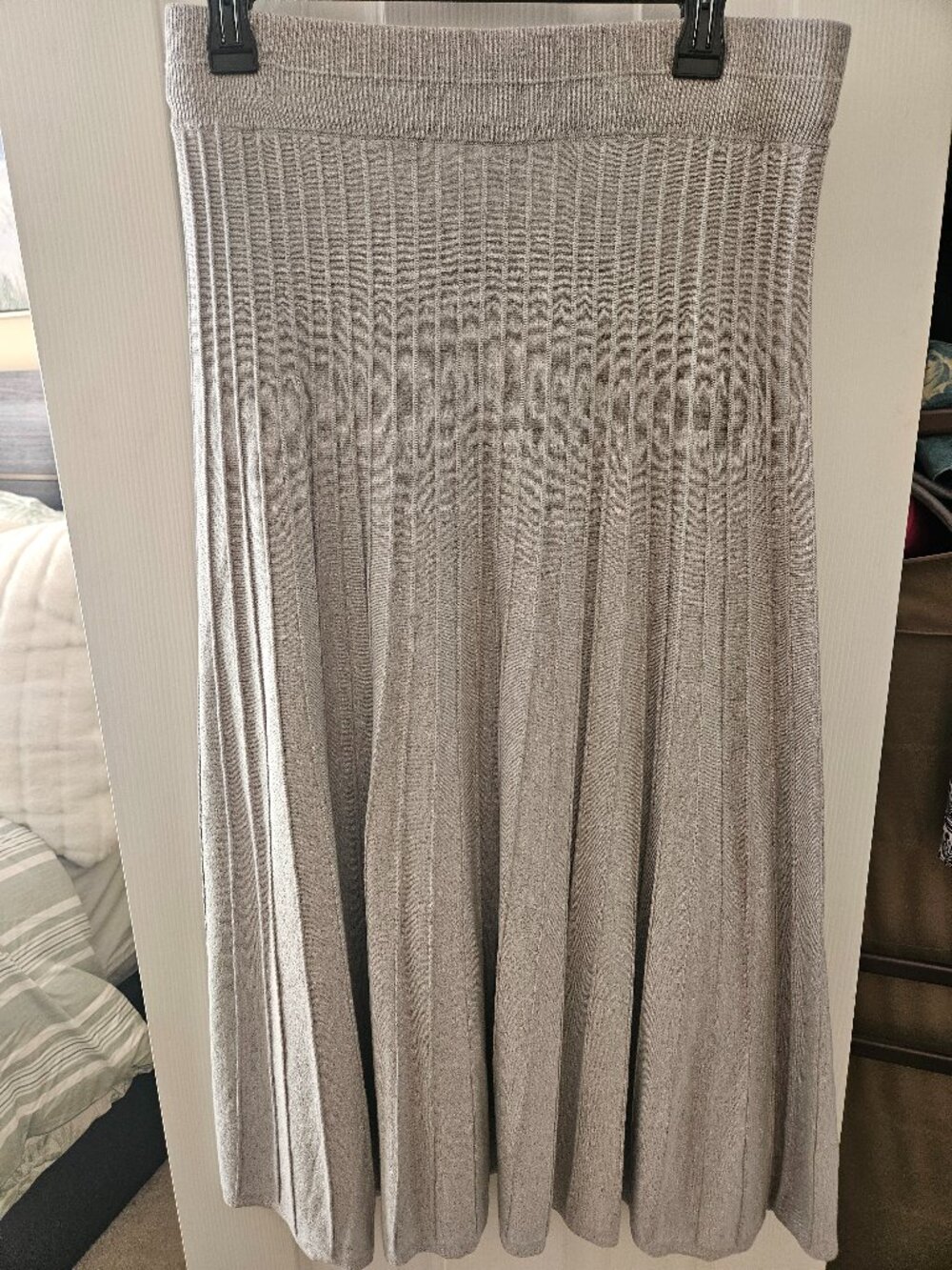 Elie Tahari Grey top and Matching Skirt